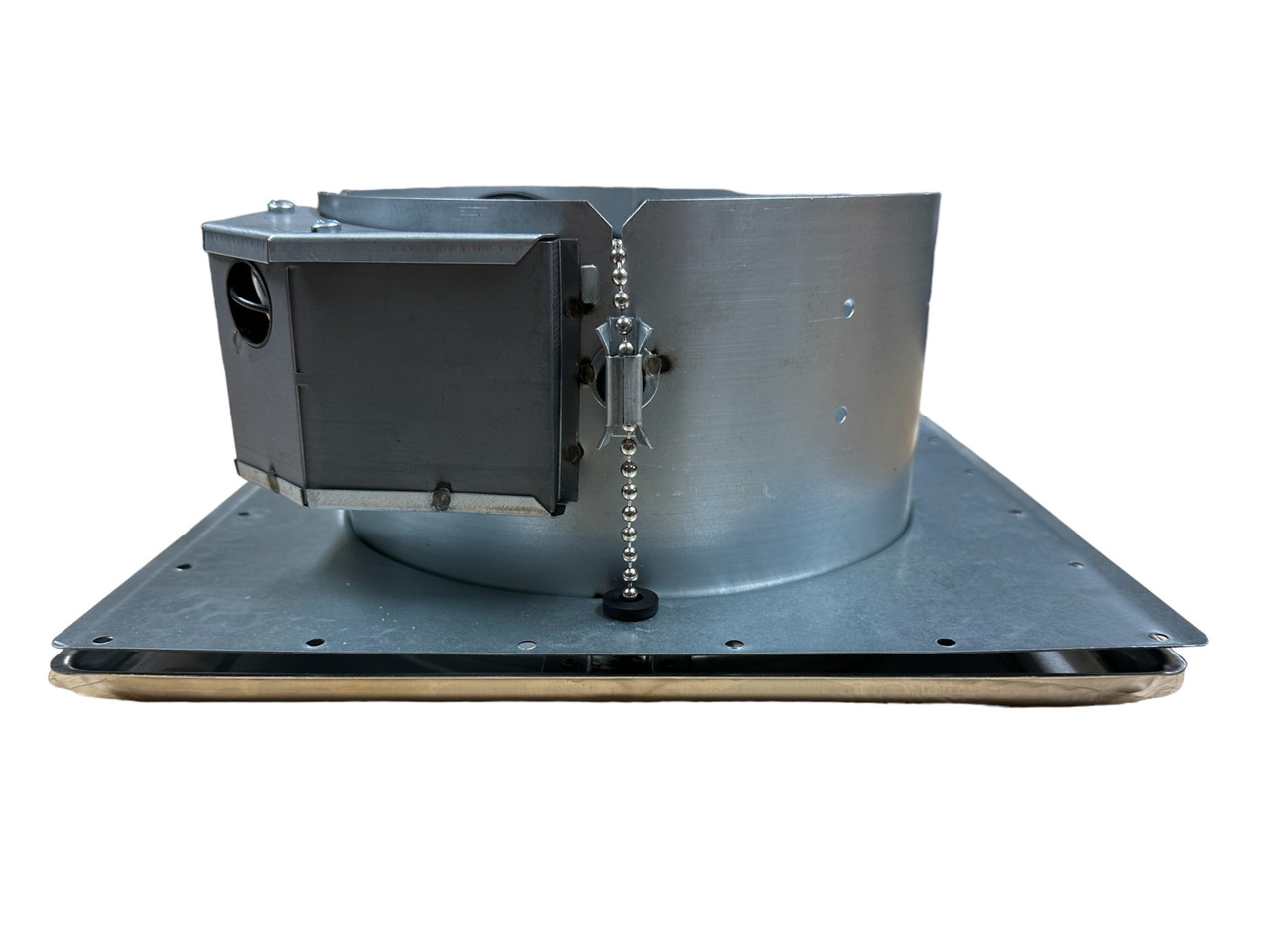 Ventline Sidewall Exhaust Fan with Mill Exterior Cover and White